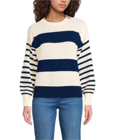 Lands' End Women's Drifter Jersey Crewneck Sweater