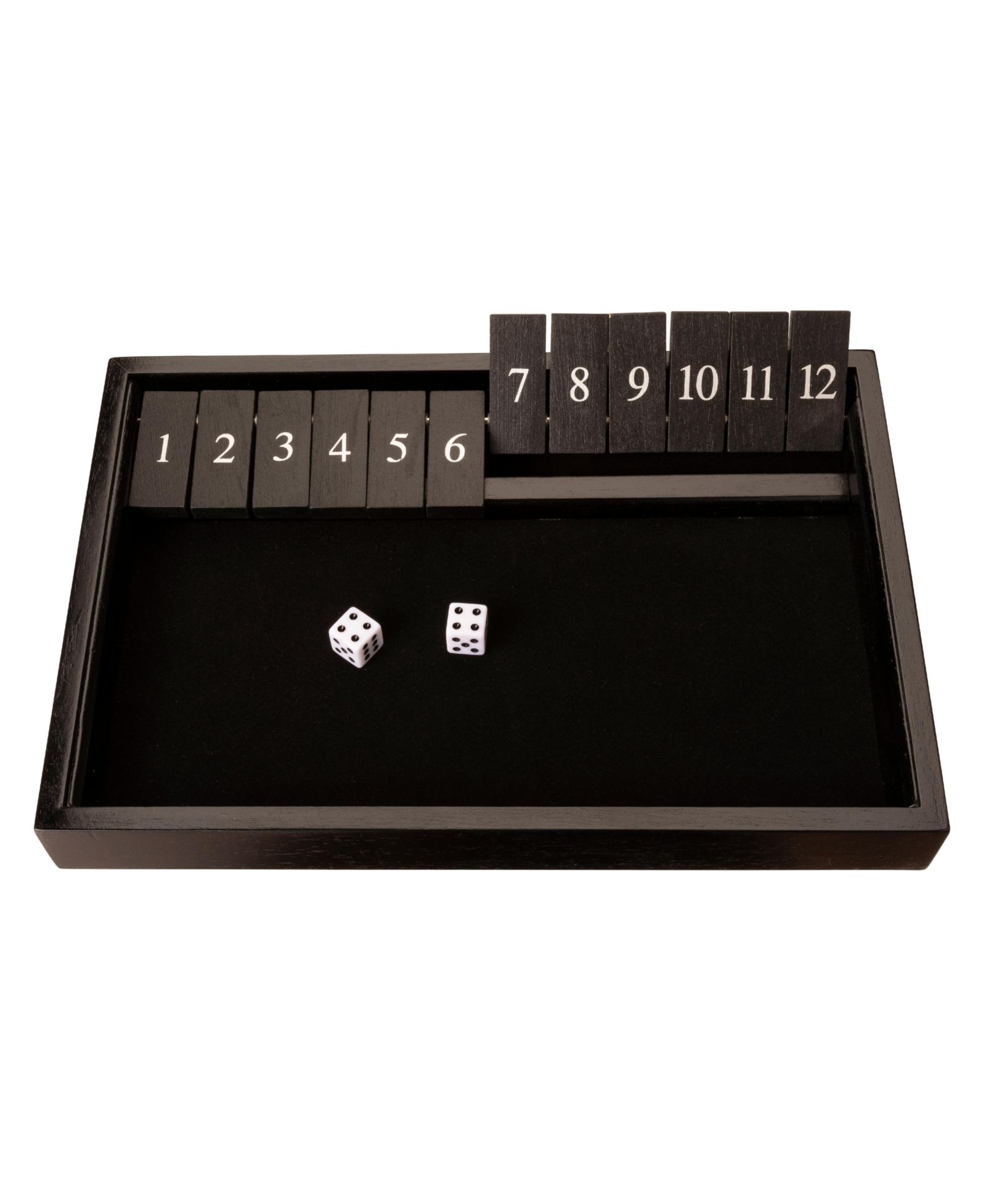 Настольная игра WE Games 12 Number Shut the Box, из темного дерева, 13.5 in.
