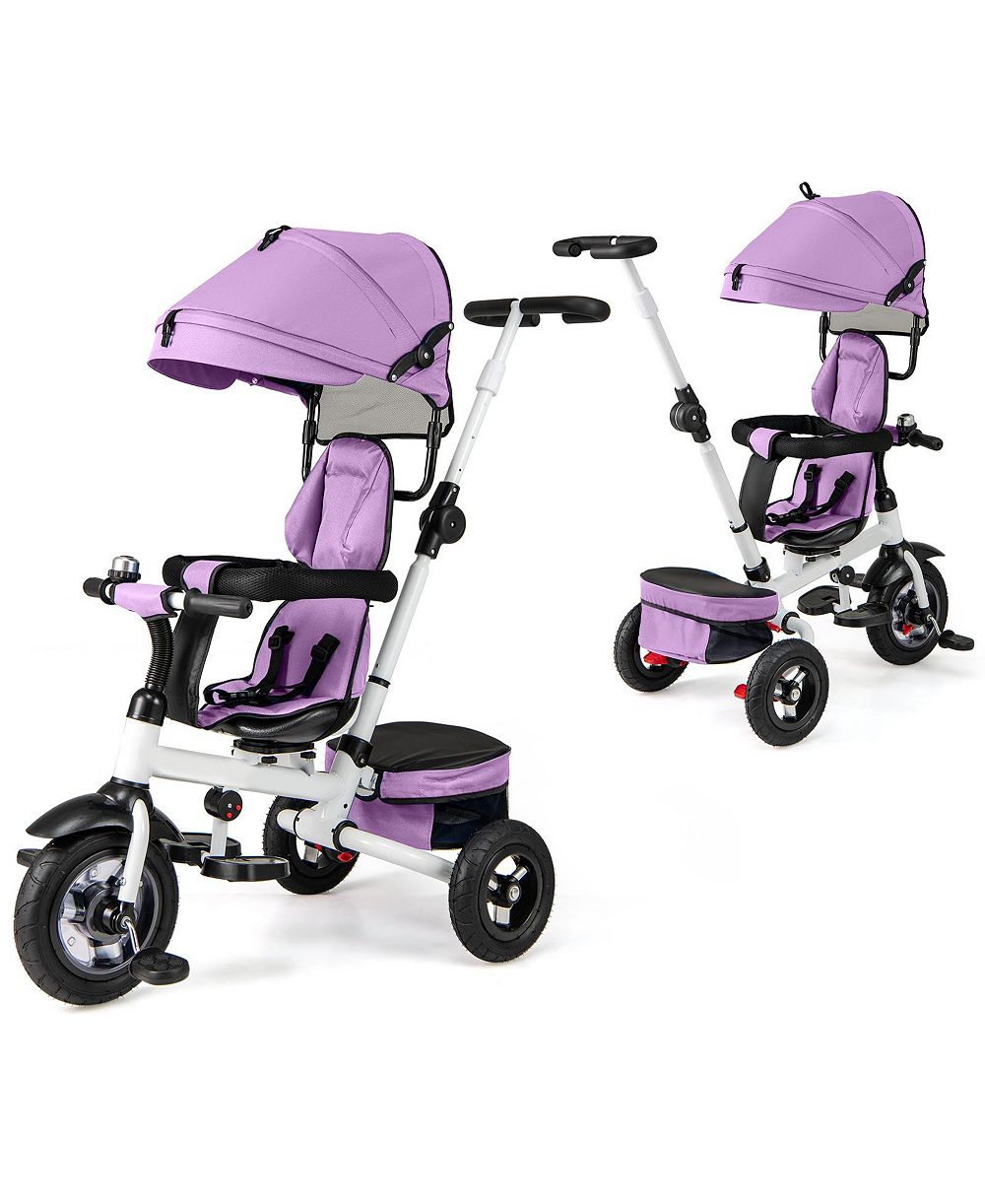 Gymax 5-in-1 Folding Trike for Toddlers 1-5 Years Old with Safety Harness Storage