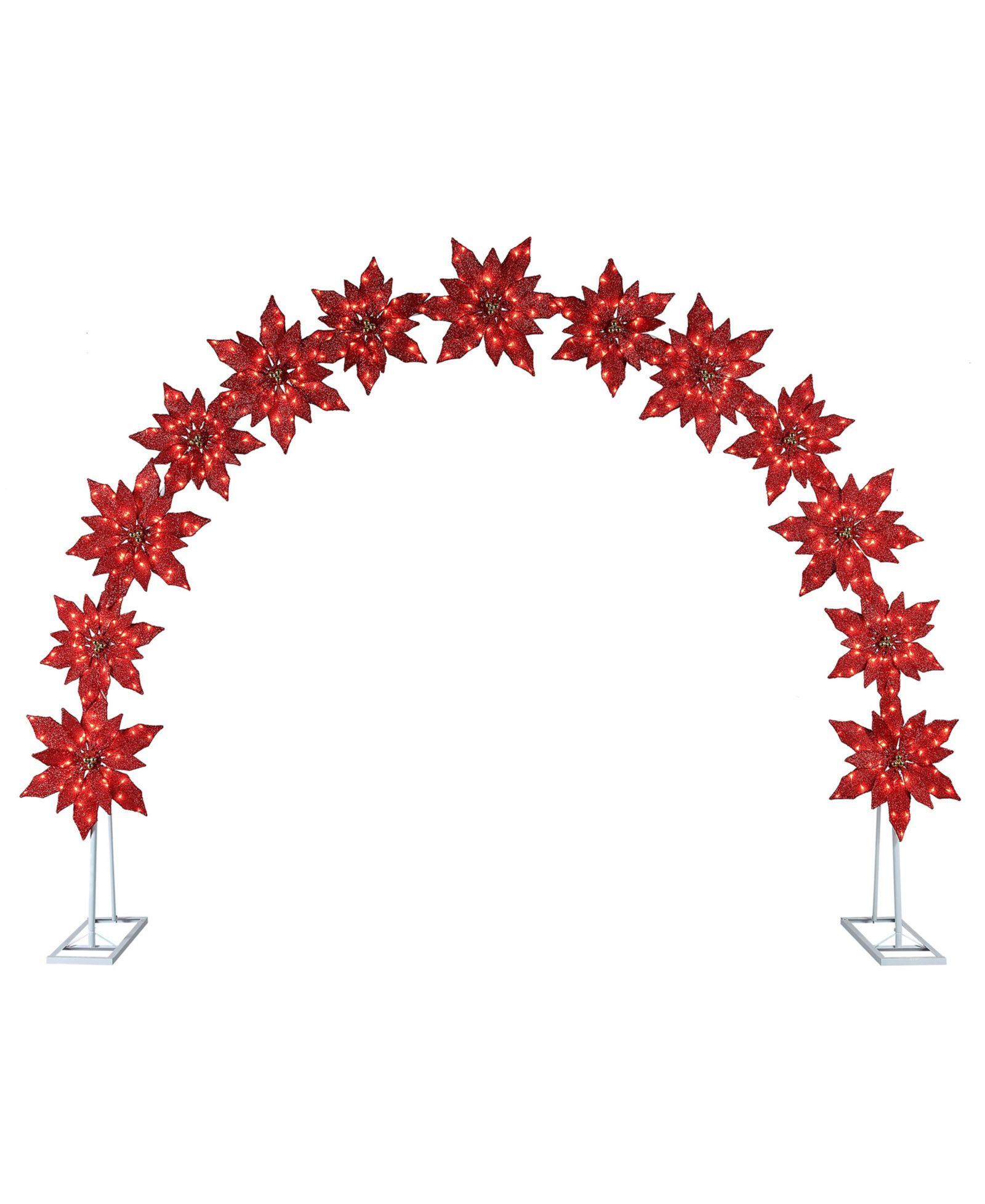 Декоративная арка Mr. Christmas Poinsettia Illuminated
