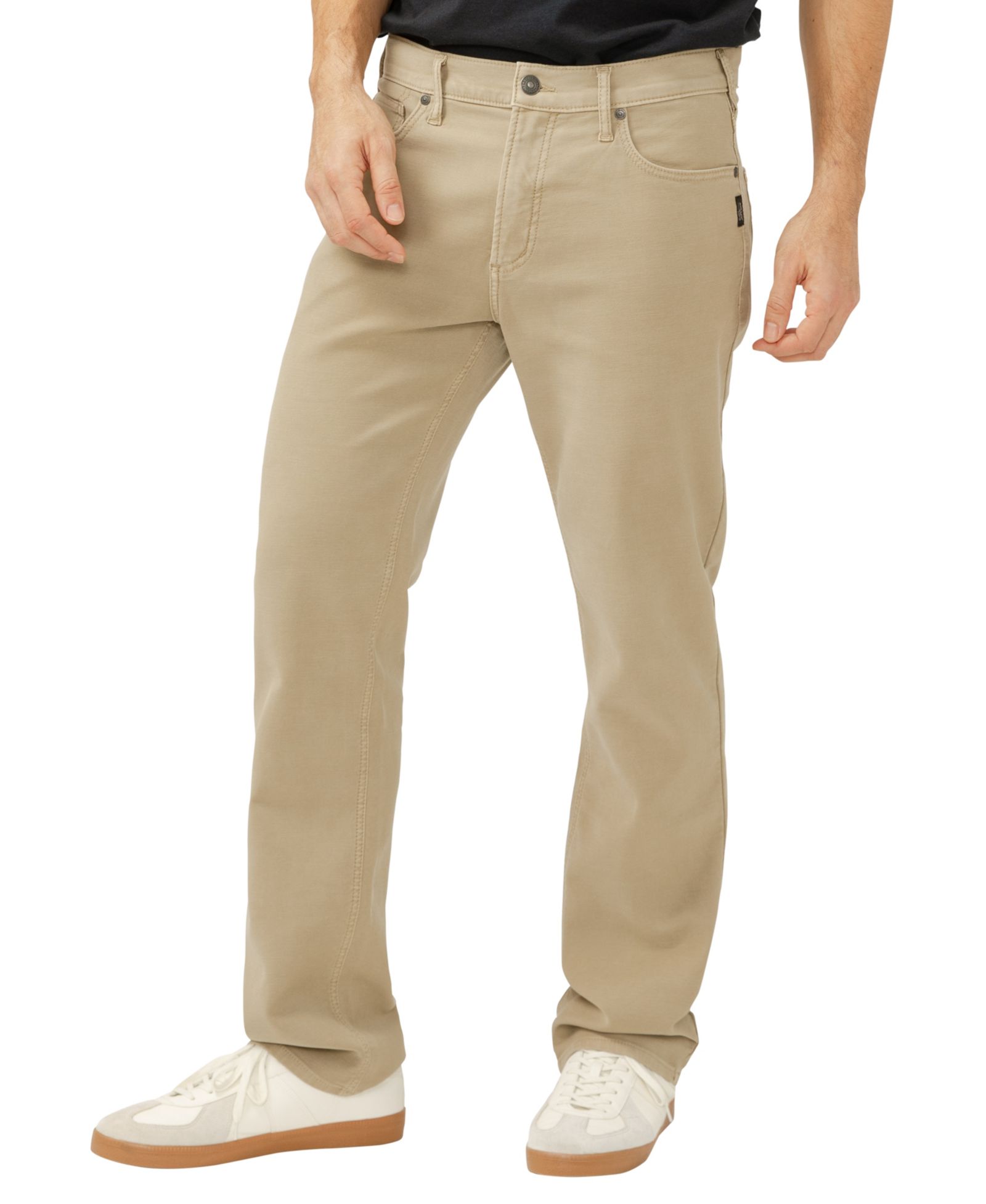 Silver Jeans Co. Men's Grayson Classic-Fit Straight-Leg Knit Flex Jeans