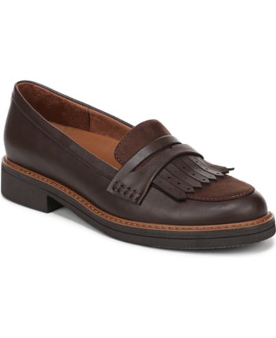 Brown Faux Leather/Fabric