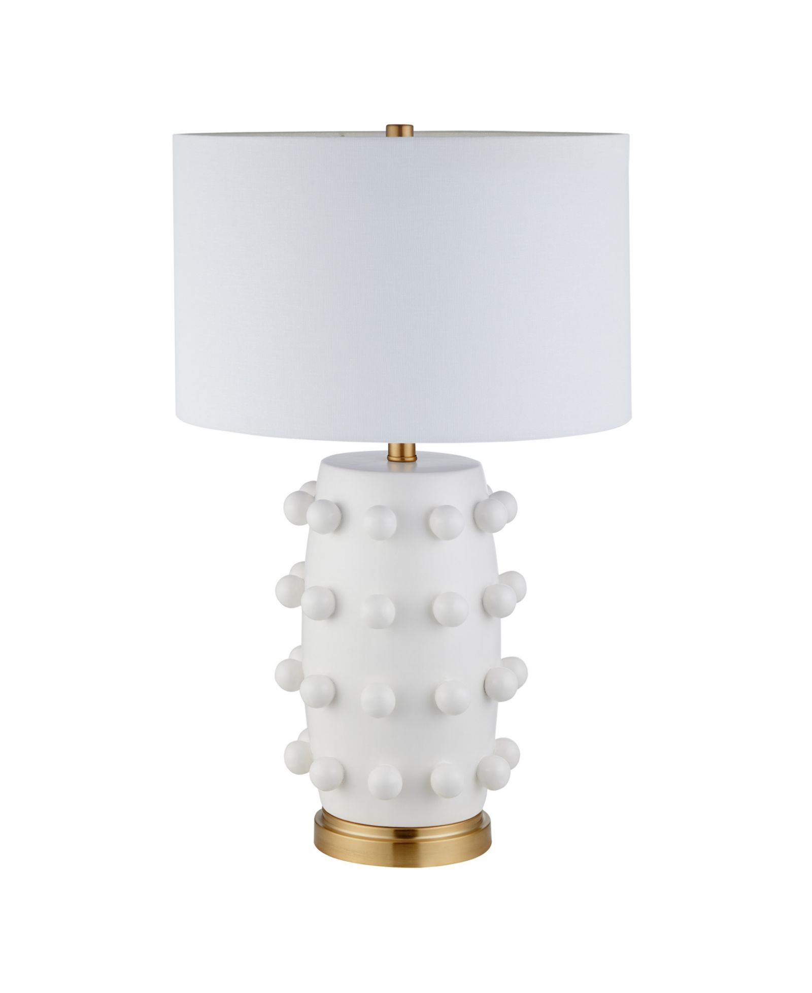 Hudson & Canal Farrington 25.5" Ceramic Table Lamp with Fabric Shade