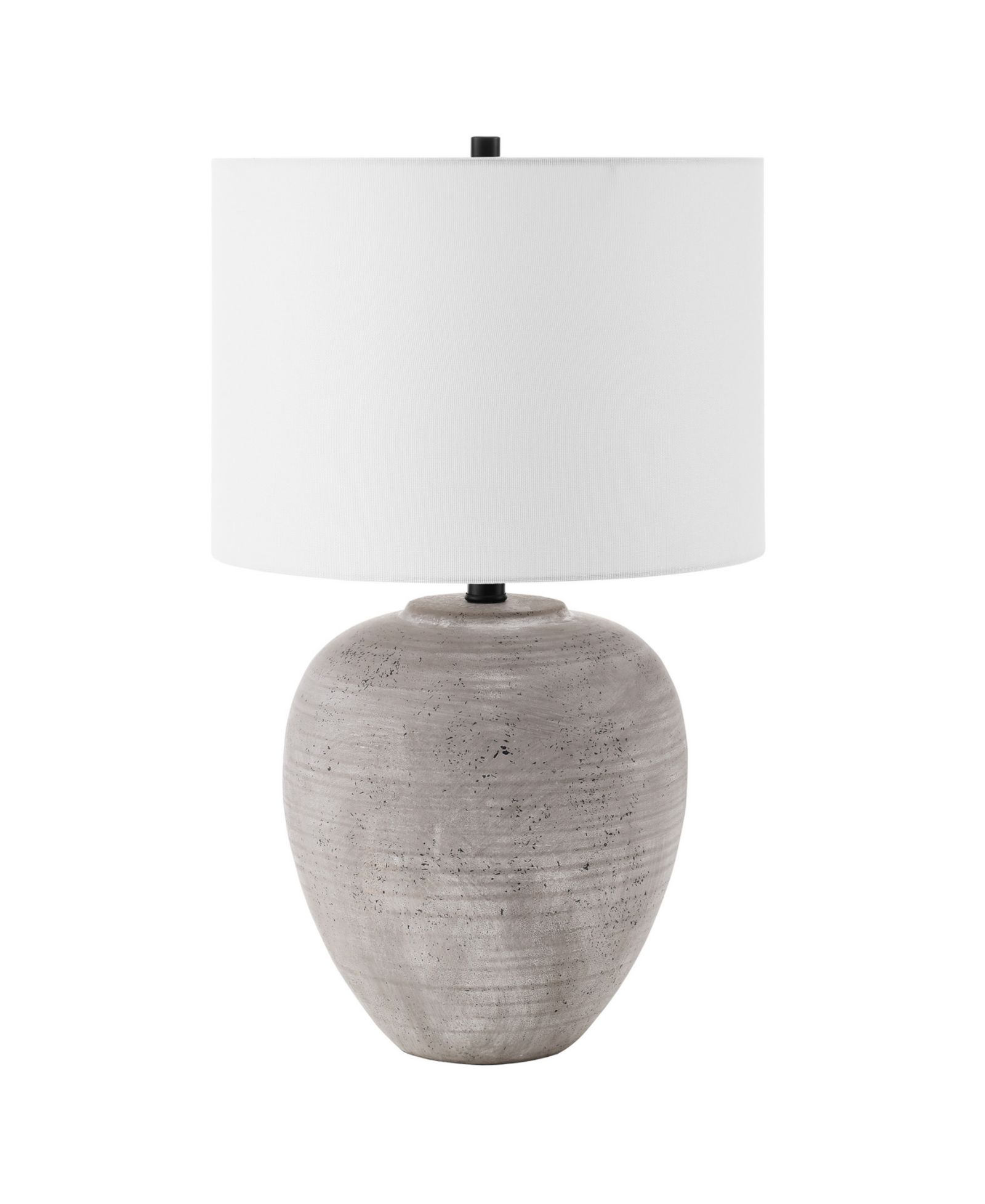 Hudson & Canal Shira 23" Ceramic Table Lamp with Fabric Shade