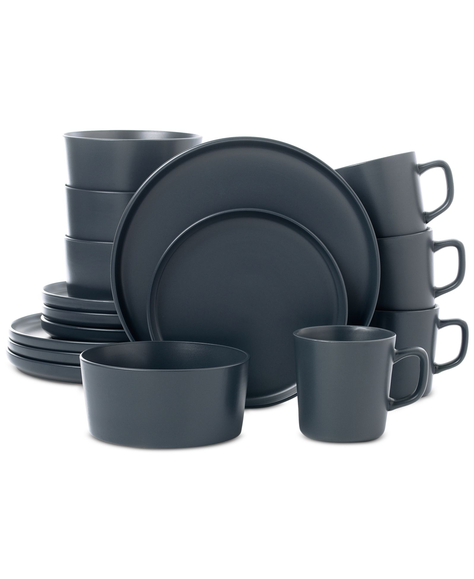 Lorren Home Trends сервиз Lorren Home Trends Grey, 16-Pc.