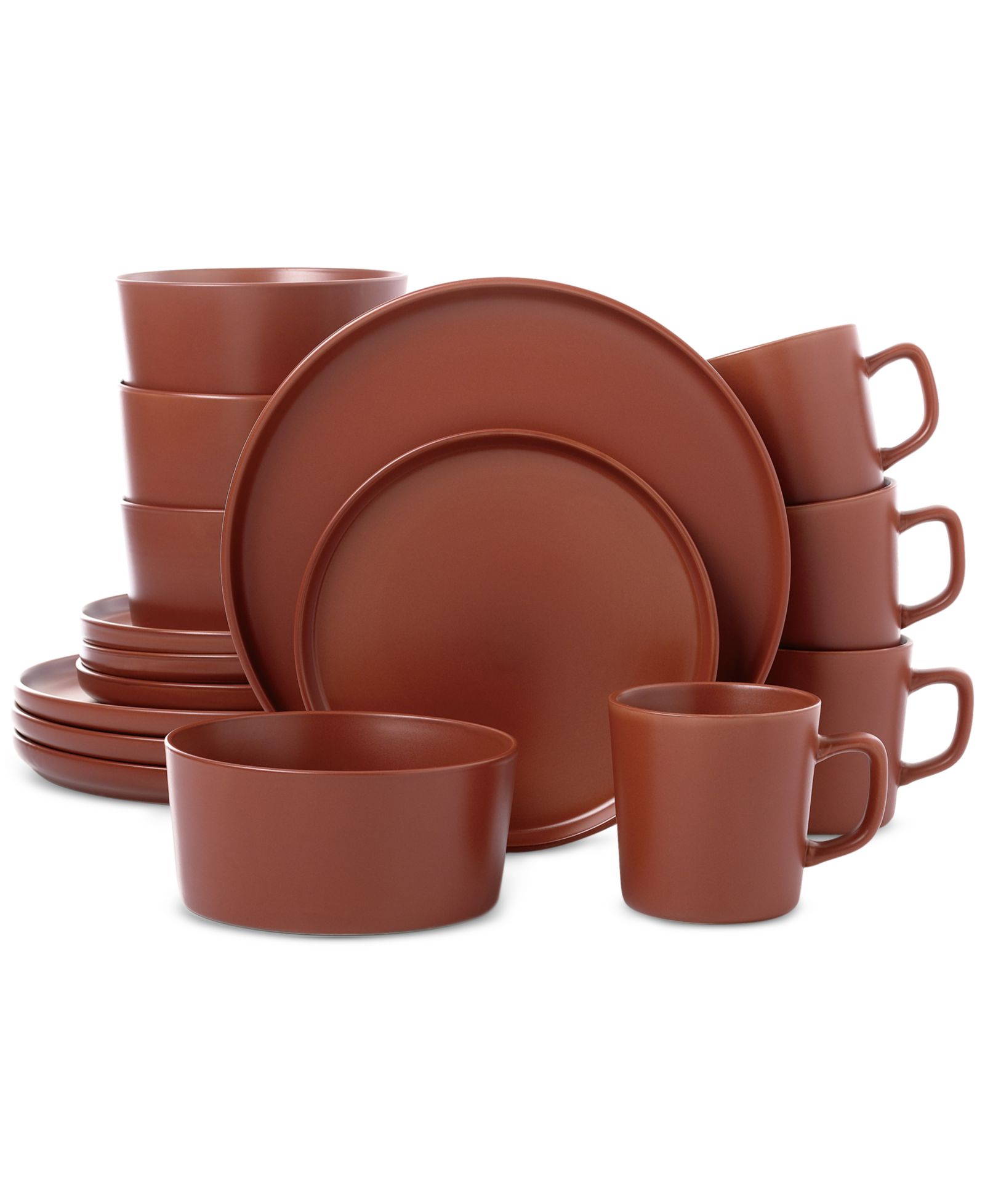 Набор посуды Lorren Home Trends Red, 16-Pc., на 4 персоны