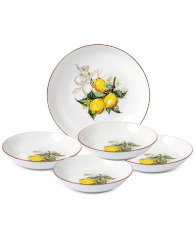 Lorren Home Trends Lemon Набор из 5 мисок для пасты