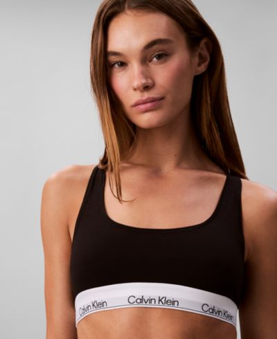 Calvin Klein Женский бесшовный бралетт Icon Cotton Racerback QF8493