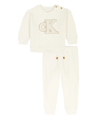 Комплект из 2 предметов: футболка с круглым вырезом и джоггеры Calvin Klein для мальчиков и девочек