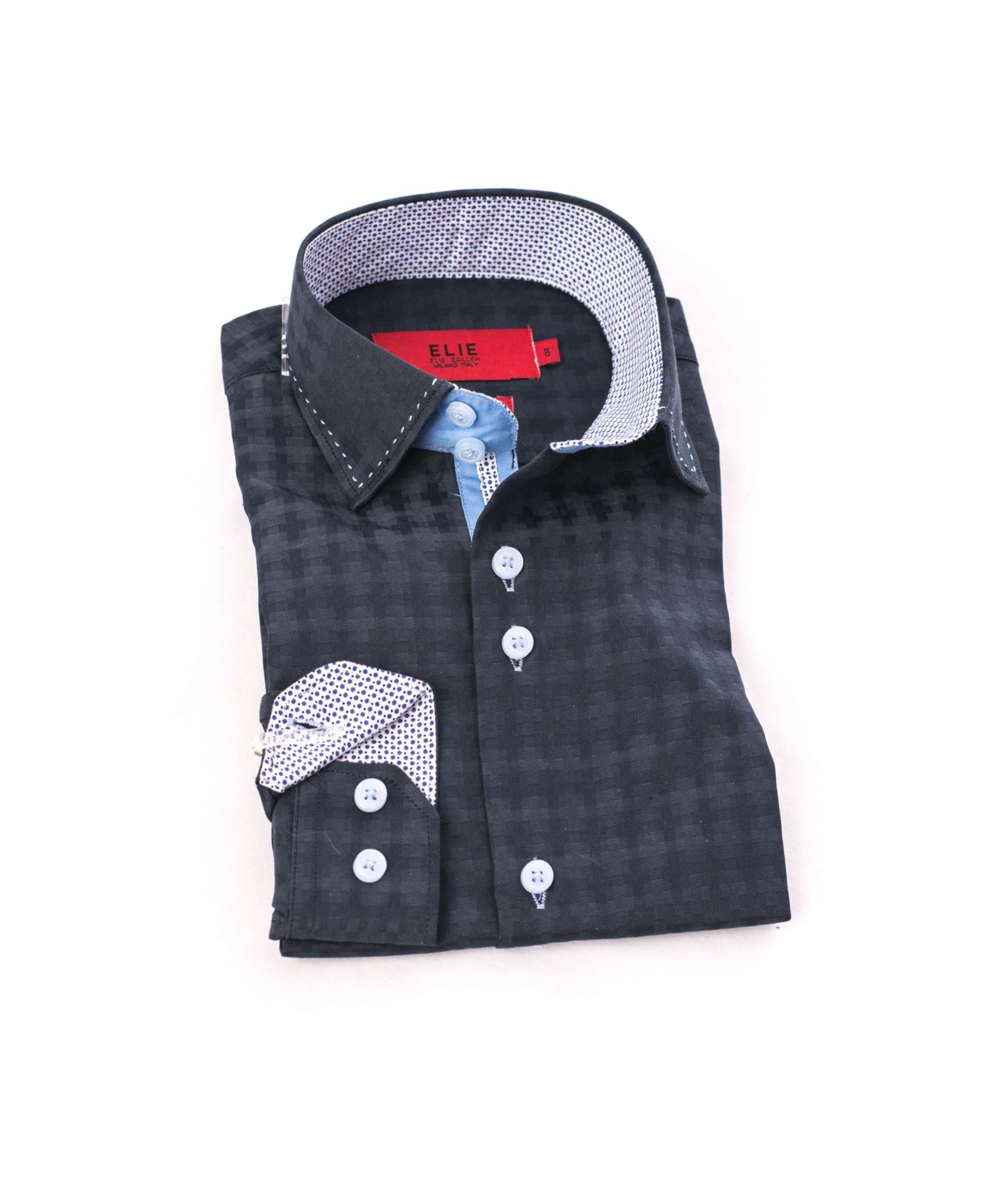 Детская рубашка Elie Balleh Navy Button-Down Slim Fit