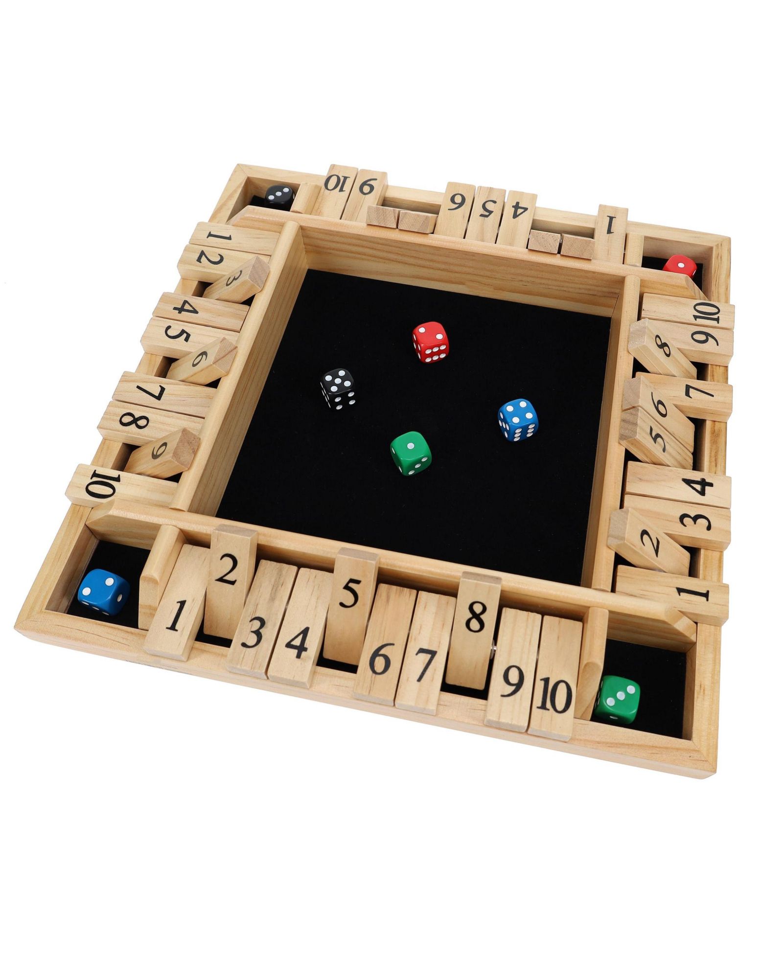 Настольная игра Pacific Shore Games Shut the Box с деревянными костями 12 in.