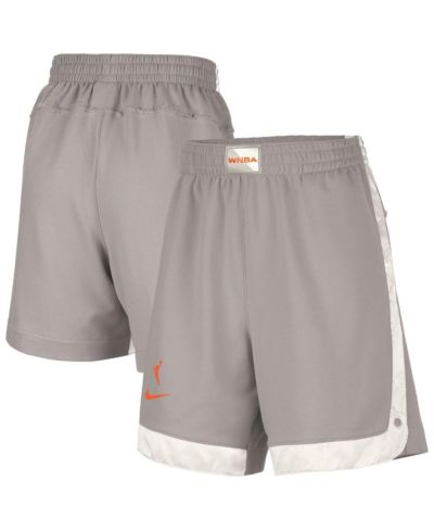 Nike Women's Gray WNBA Gear WNBA Fly Basketball Tri-Blend Fleece Shorts