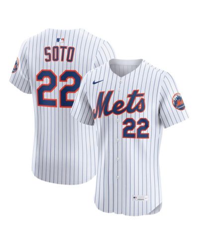 Nike Men's Juan Soto White New York Mets Home Elite Jersey