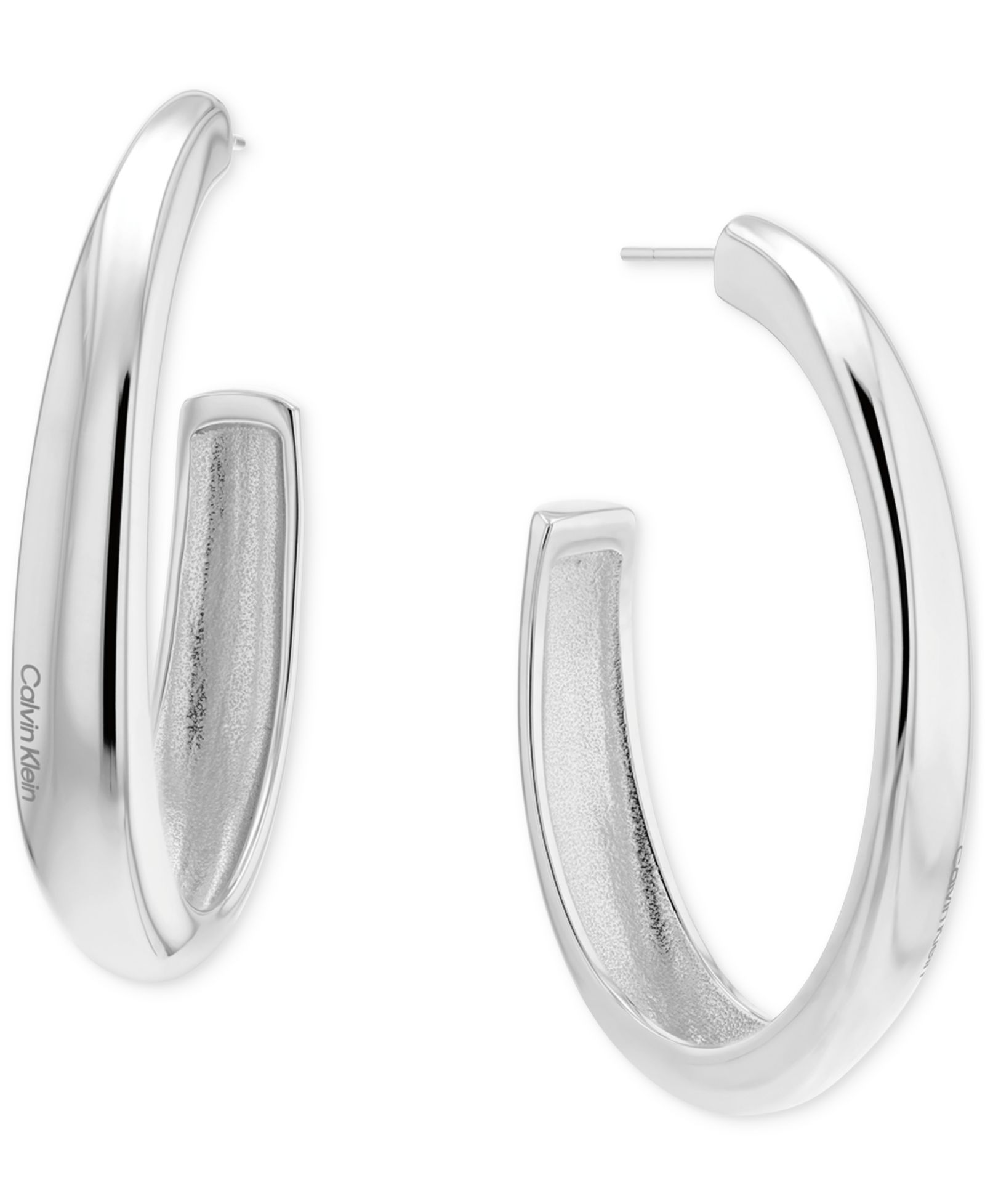 Серьги-кольца Calvin Klein Modern Purity C-Hoop, 1.97"