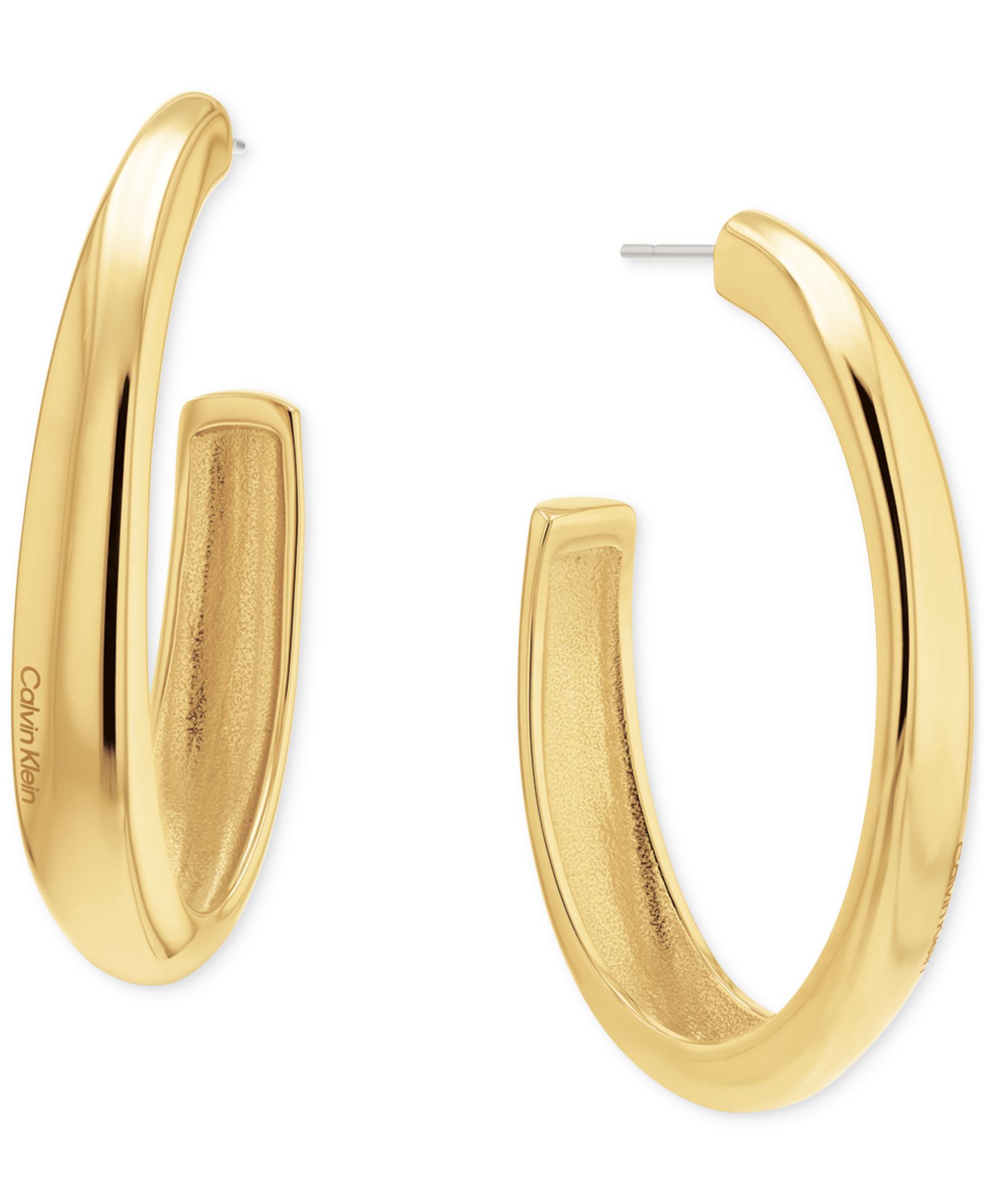Серьги-кольца Calvin Klein Modern Purity C-Hoop, 1.97"