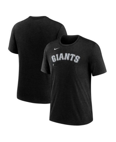Nike Men's Heather Black San Francisco Giants Lights Out Tri-Blend T-Shirt