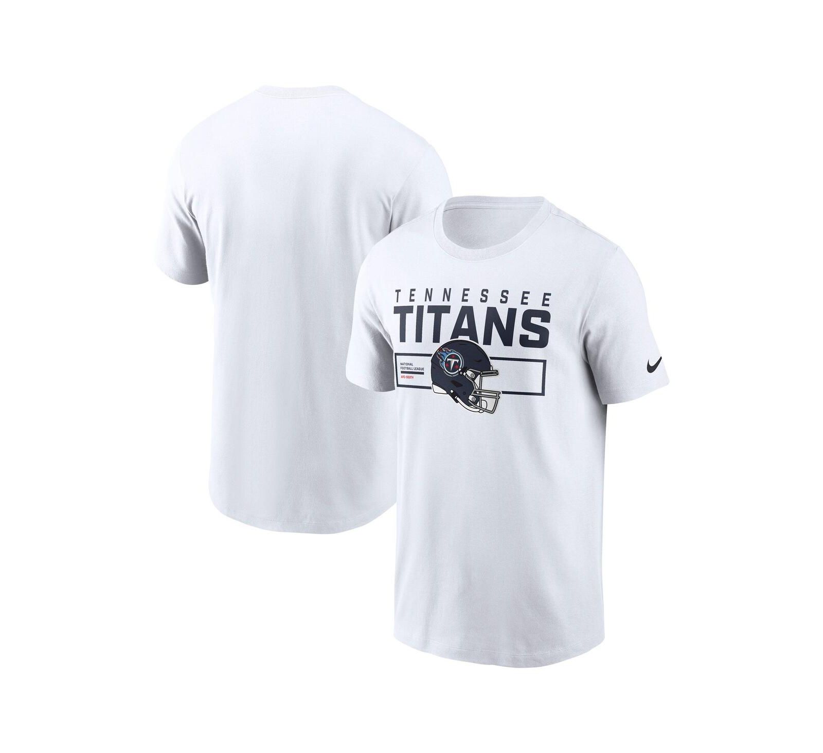 Nike Men's White Tennessee Titans Primetime Helmet Essential T-Shirt