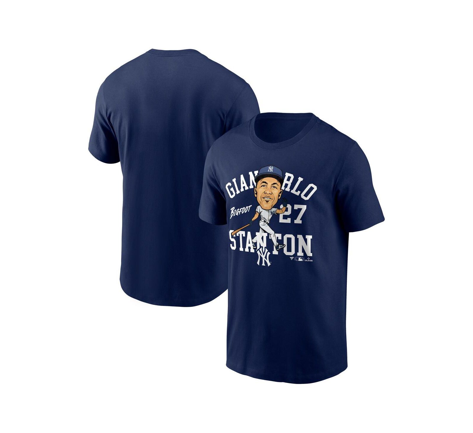 Мужская футболка Fanatics Giancarlo Stanton Navy New York Yankees Hometown Caricature