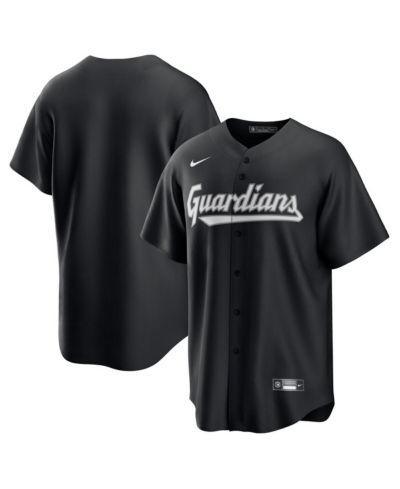 Nike Men's Black Cleveland Guardians Lights Out Replica Jersey