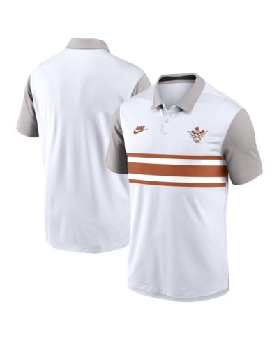 Nike Мужская белая/серая рубашка-поло Texas Longhorns Athletic Prep Legacy Logo Vapor Performance