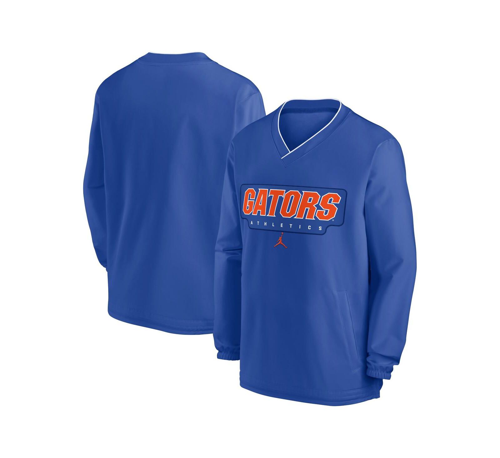 Мужская ветровка Jordan Royal Florida Gators 2024 Sideline Pullover