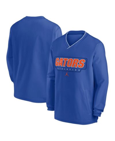 Jordan Men's Royal Florida Gators 2024 Sideline Pullover Windshirt