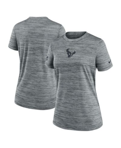 Женская футболка Nike Gray Houston Texans Sideline Velocity Performance