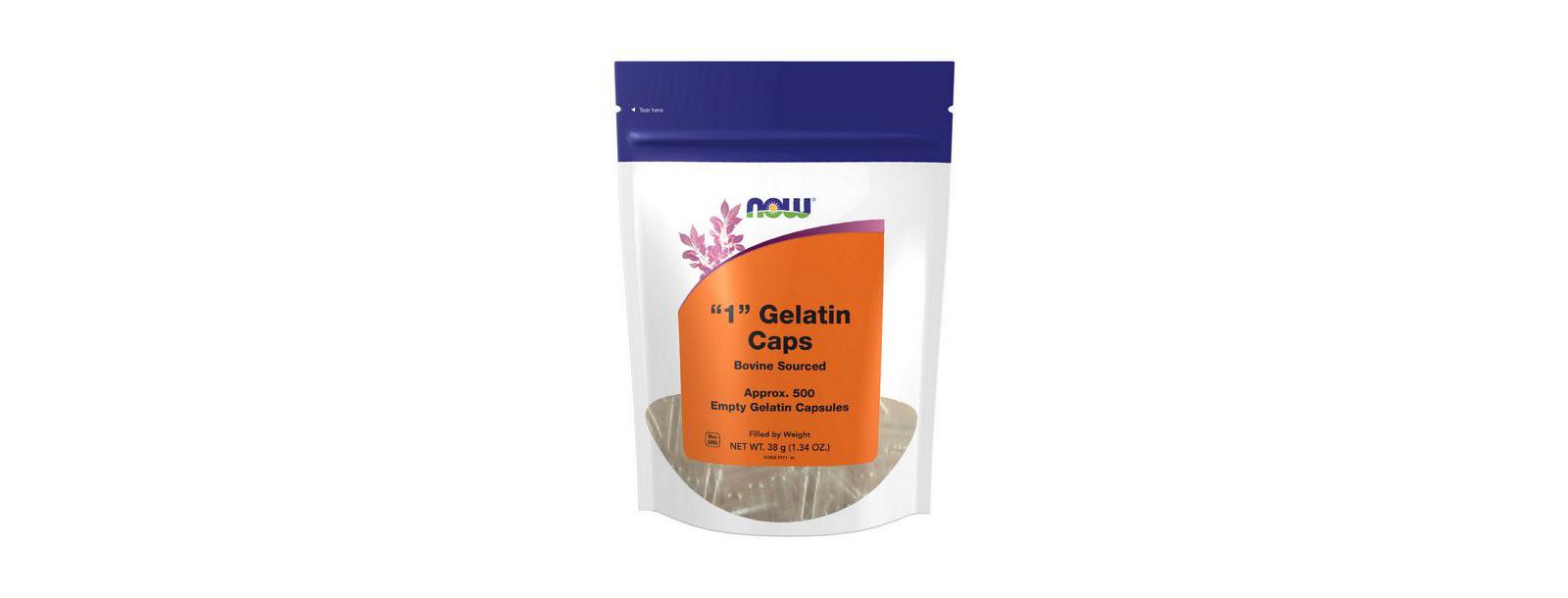 Капсулы Now Foods Gelatin, 500 Caps