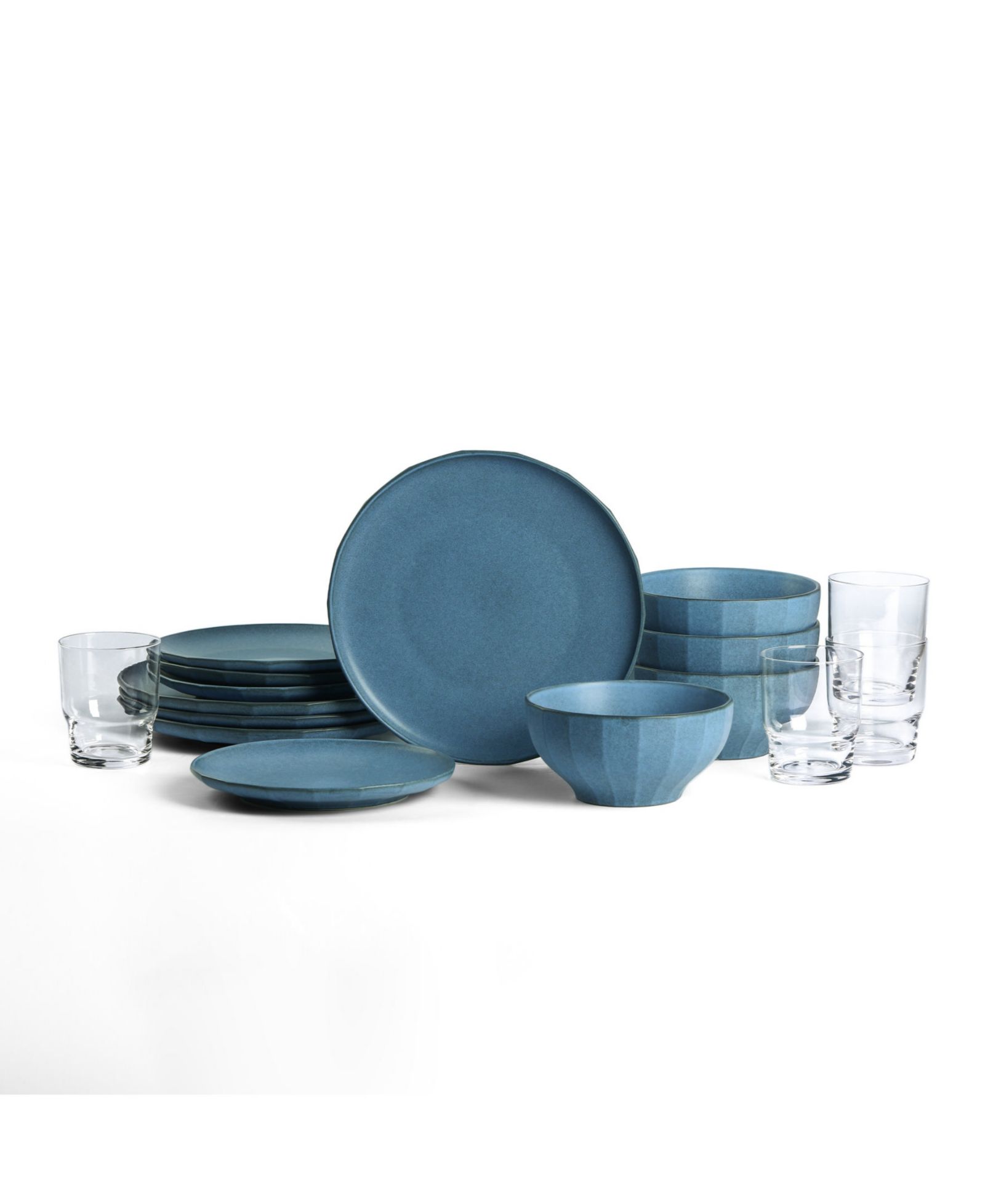 Stone Lain Rio 16 Pc. Dinnerware & Glassware Set, Service for 4