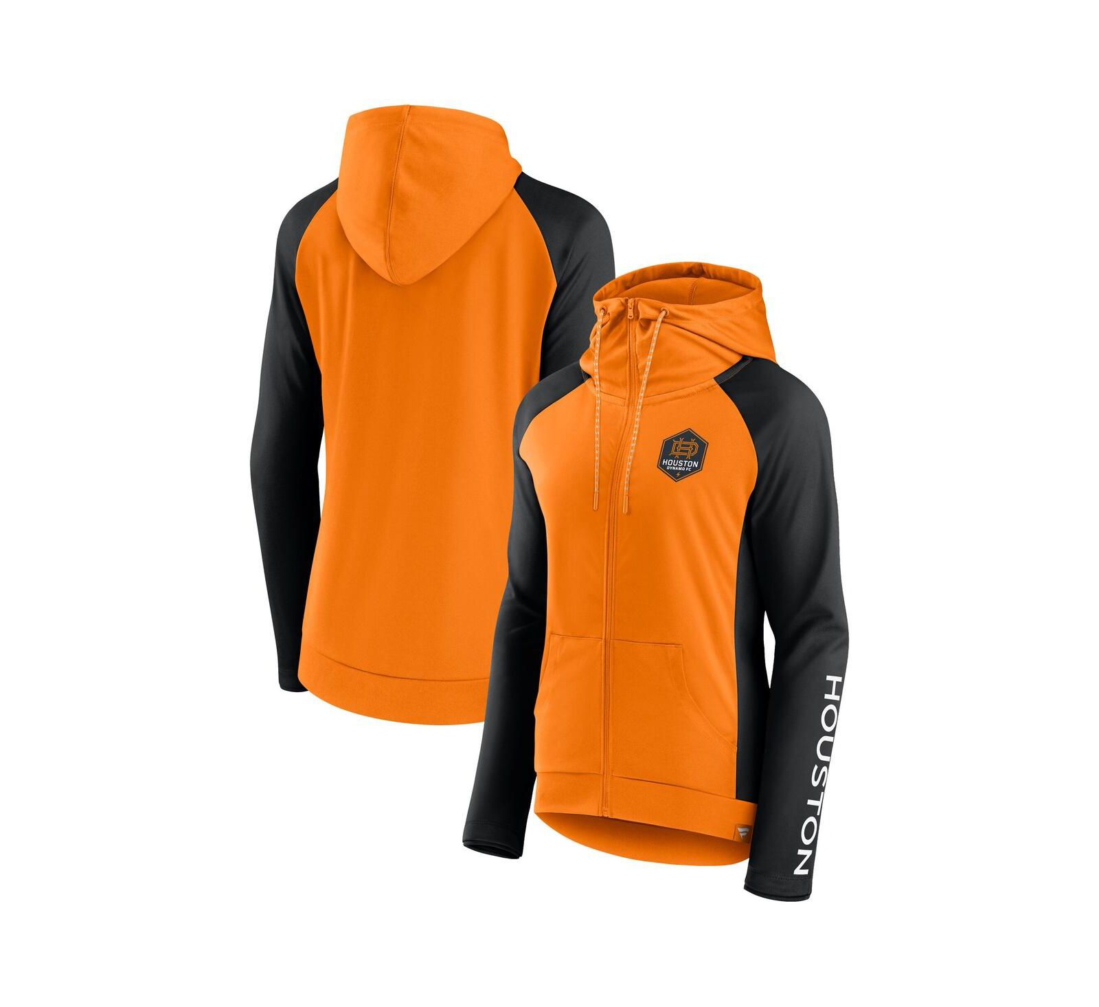 Fanatics Women's Tennessee Orange Houston Dynamo FC Interlock Lightweight Full-Zip Jacket