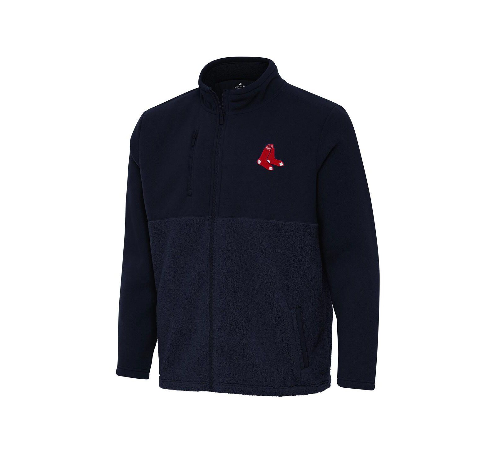 Antigua Men's Navy Boston Red Sox Daily Fused Full-Zip Jacket