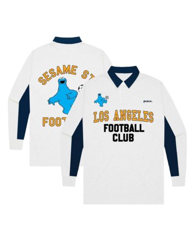 Поло рубашка Peace Collective White LAFC Rugby Long Sleeve для мальчиков и девочек