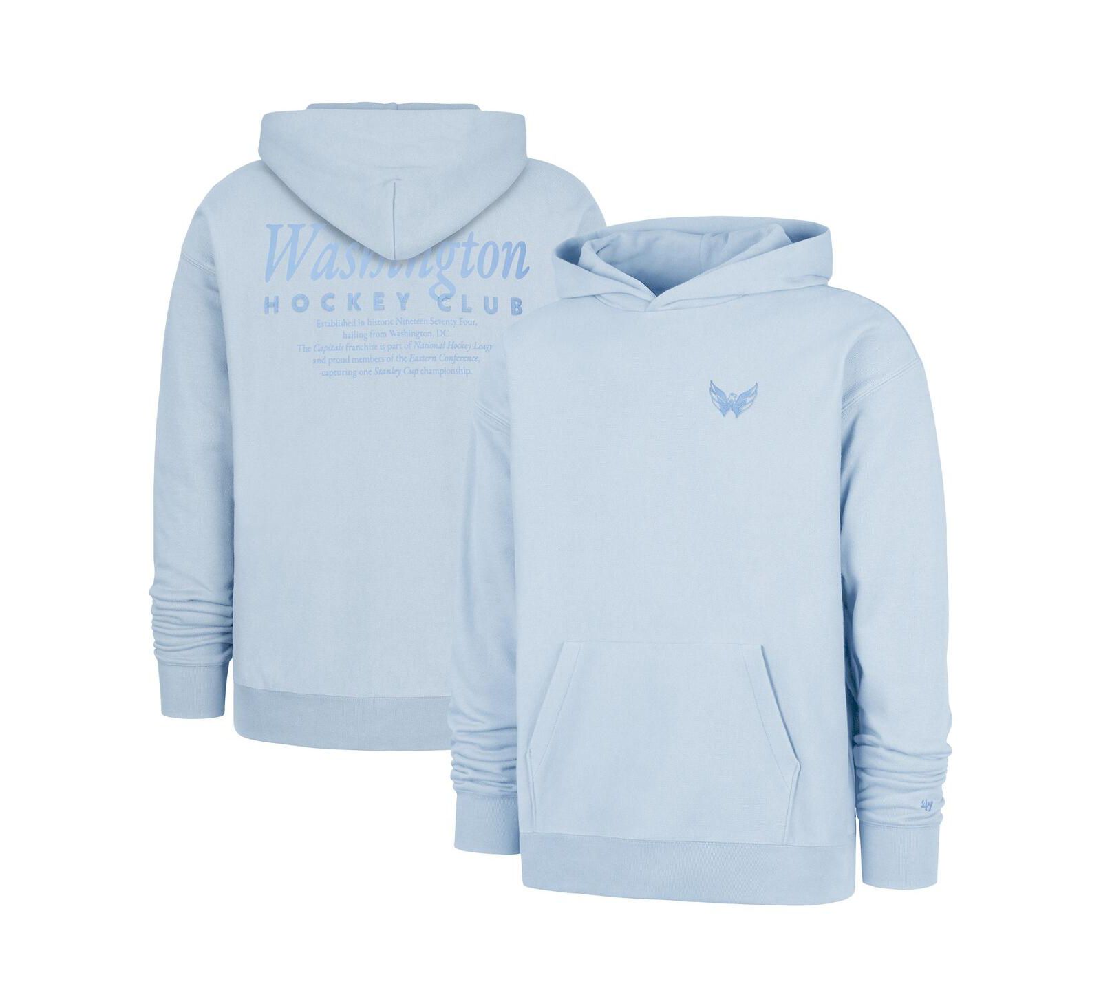 '47 Brand Men's Light Blue Washington Capitals Foundation Pullover Hoodie