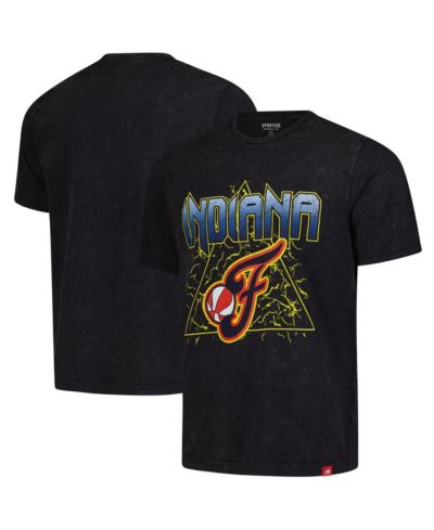 Sportiqe Мужская и женская футболка Indiana Fever Rock Roll Collection Angus Mineral Wash