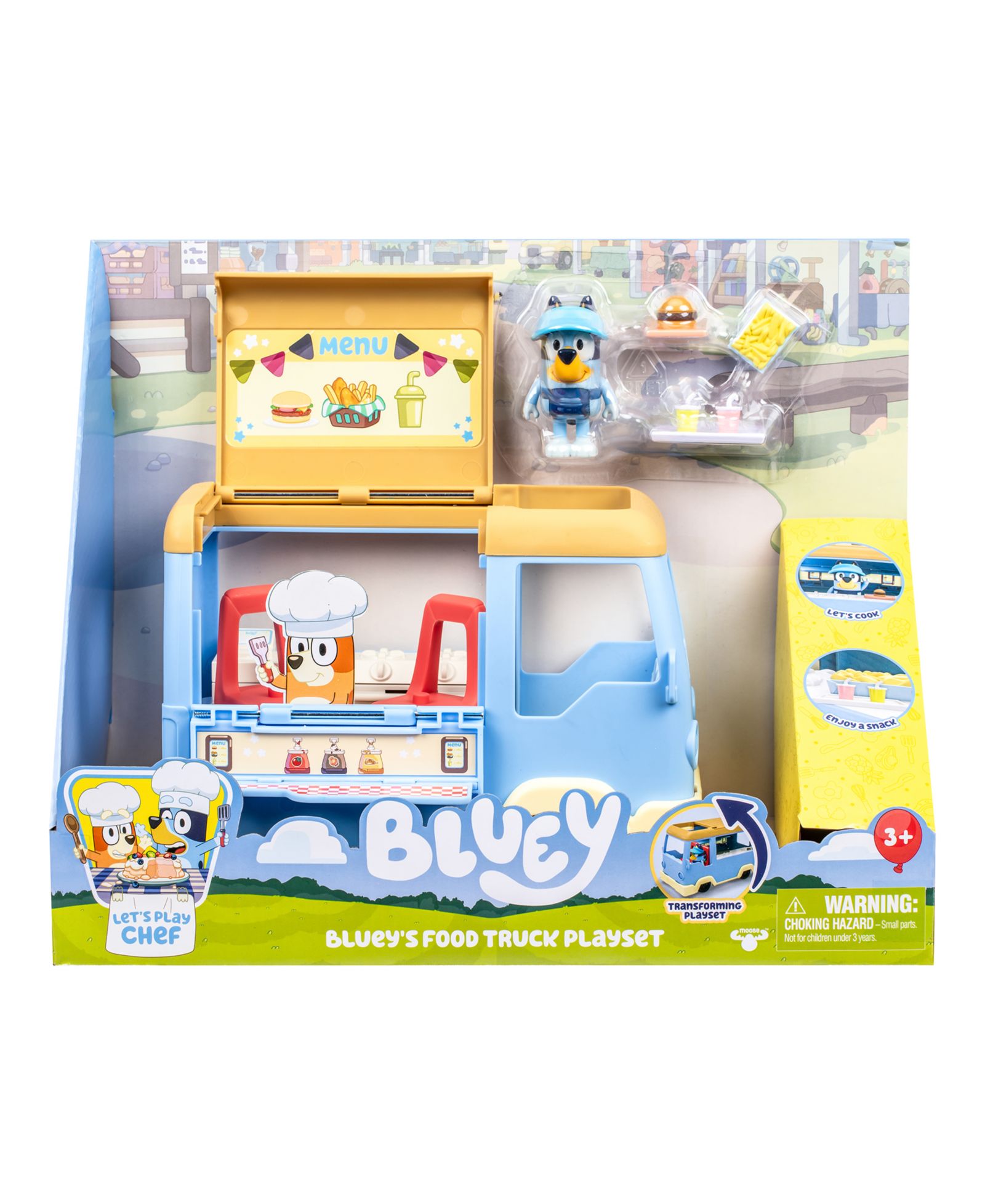 Игровой набор Bluey Food Truck Transforming, 7 предметов, для детей от 3 лет
