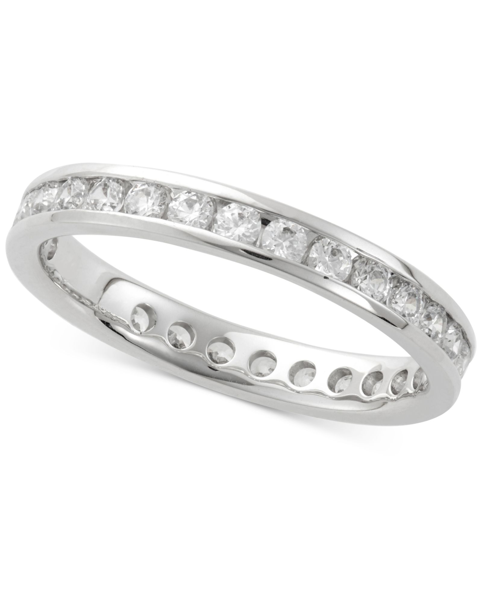 Diamond Channel Set Eternity Band (1 ct. t.w.) в 14k White Gold