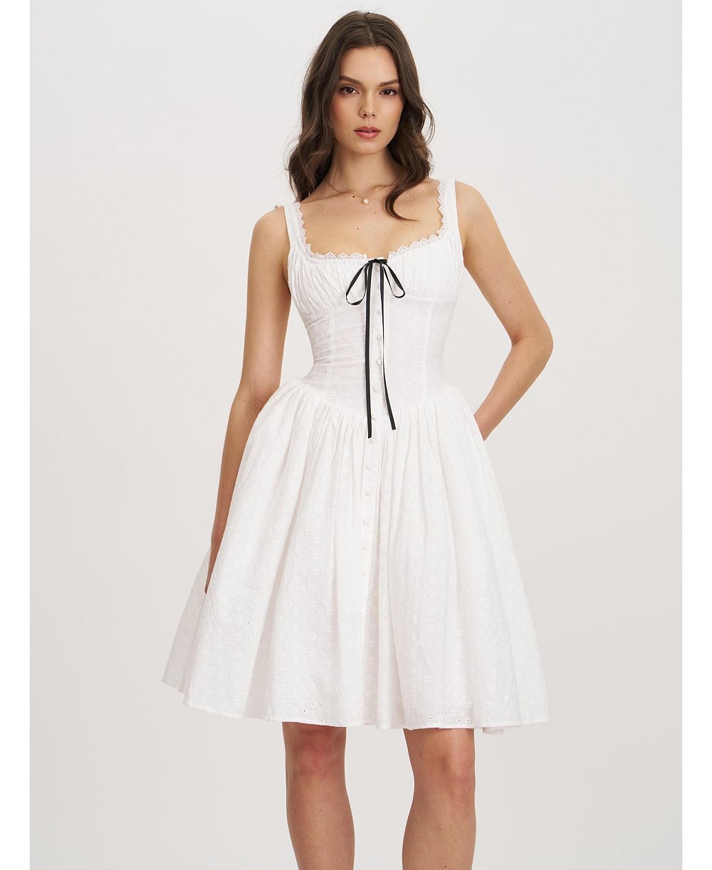Miss Circle Женское платье Miss Circle Madison Cotton Eyelet Square Neck