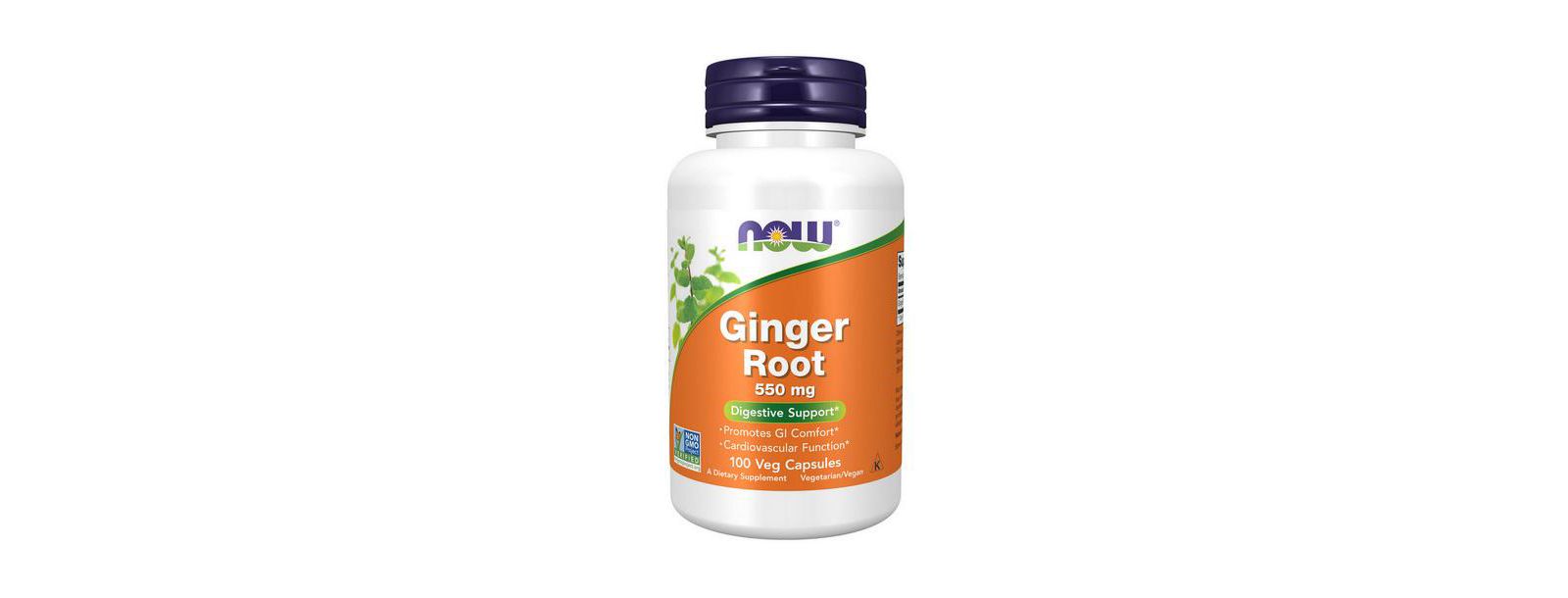 NOW Foods Ginger Root, 550 mg, 100 Caps