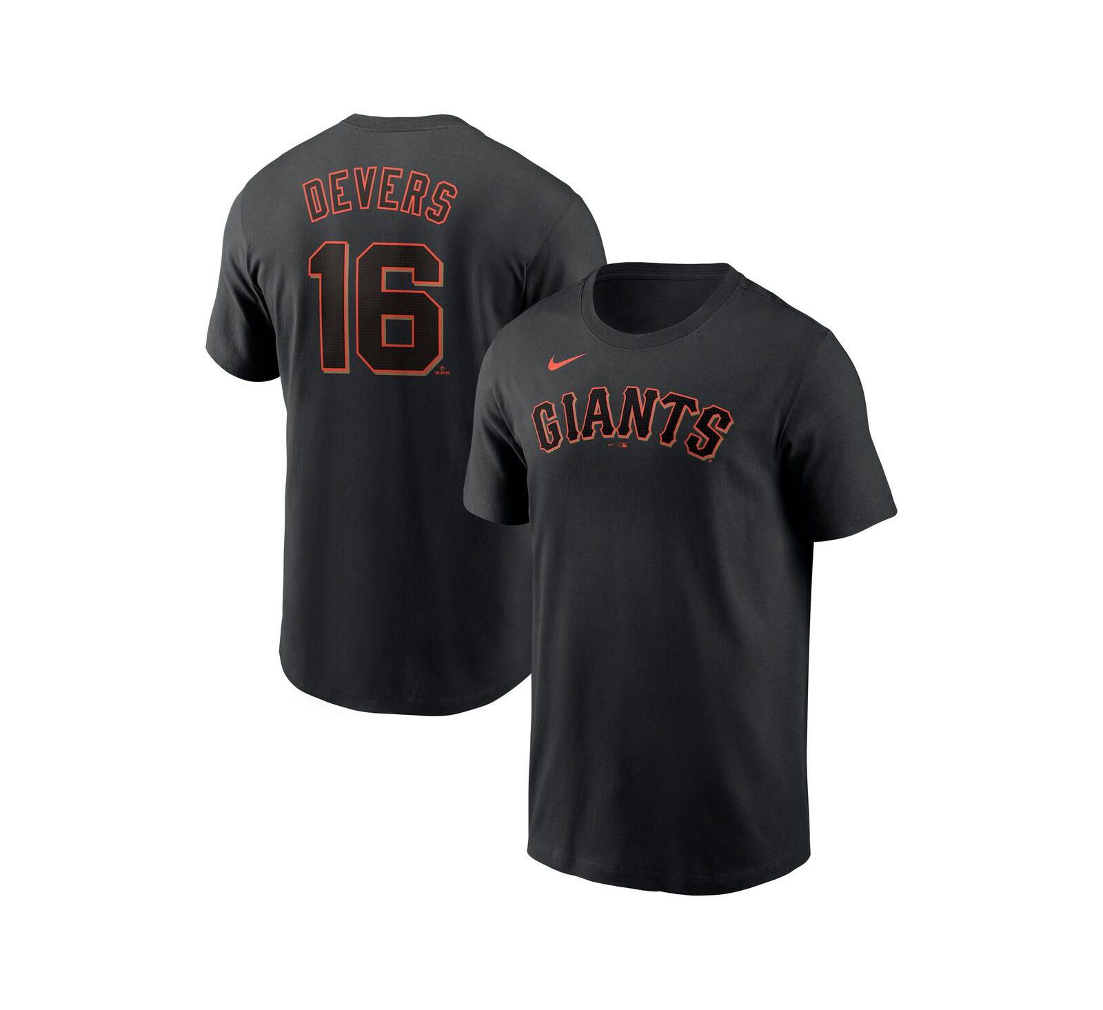 Nike Men's Rafael Devers Black San Francisco Giants Name & Number T-Shirt