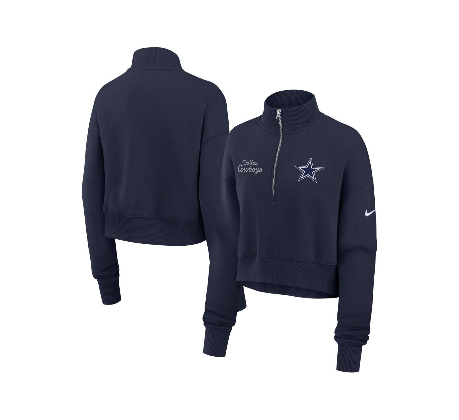 Nike Женский свитшот Nike Dallas Cowboys Primetime Phoenix Half-Zip Navy