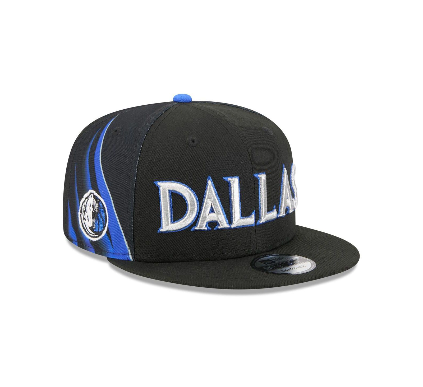 New Era кепка snapback 9FIFTY Dallas Mavericks 2025/26 City Edition для мальчиков и девочек, черная