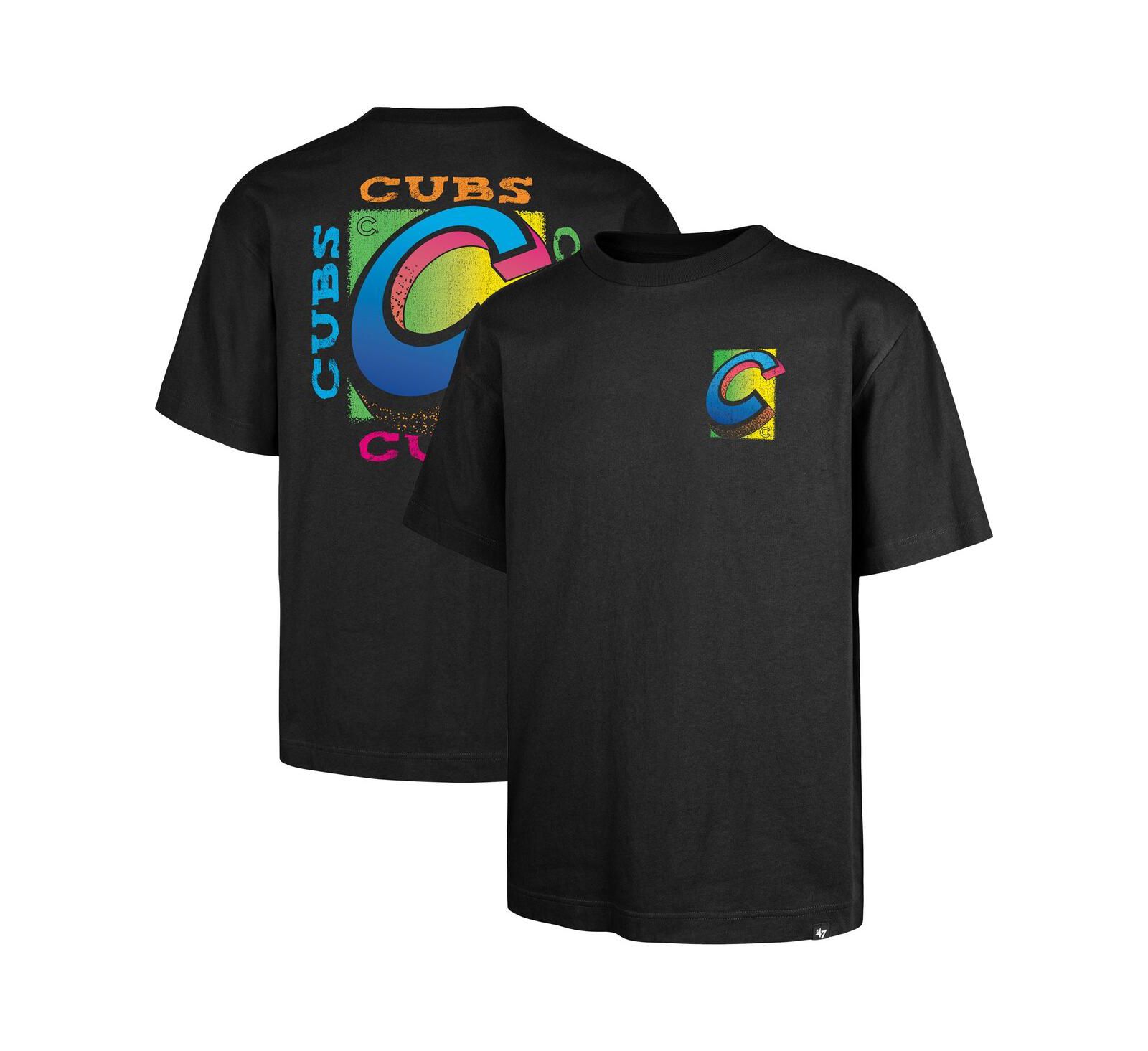 Мужская черная футболка '47 Brand Chicago Cubs Sundale Foundation