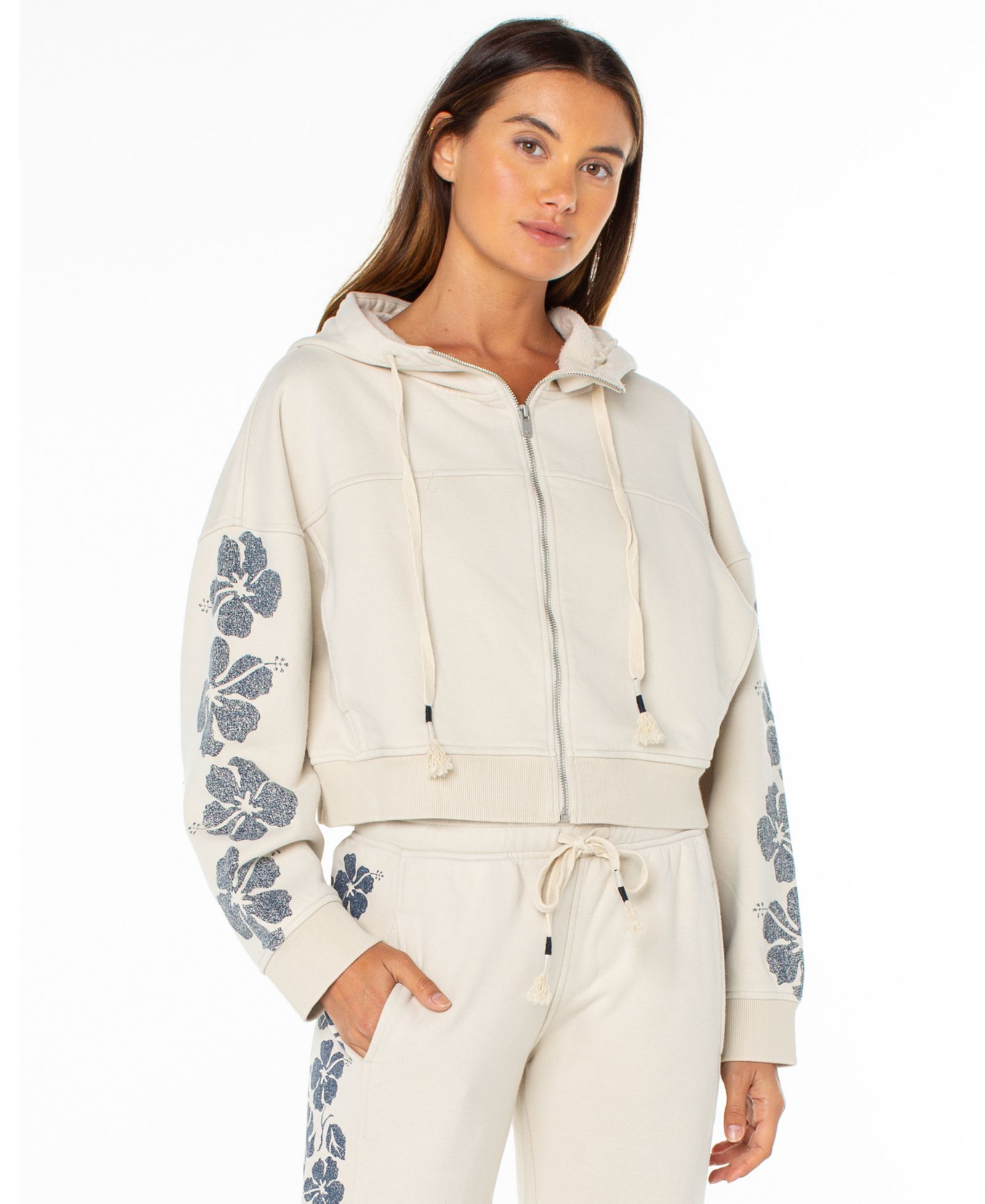 Roxy Women's Fringing Reefs Graphic Zip-Front Hoodie