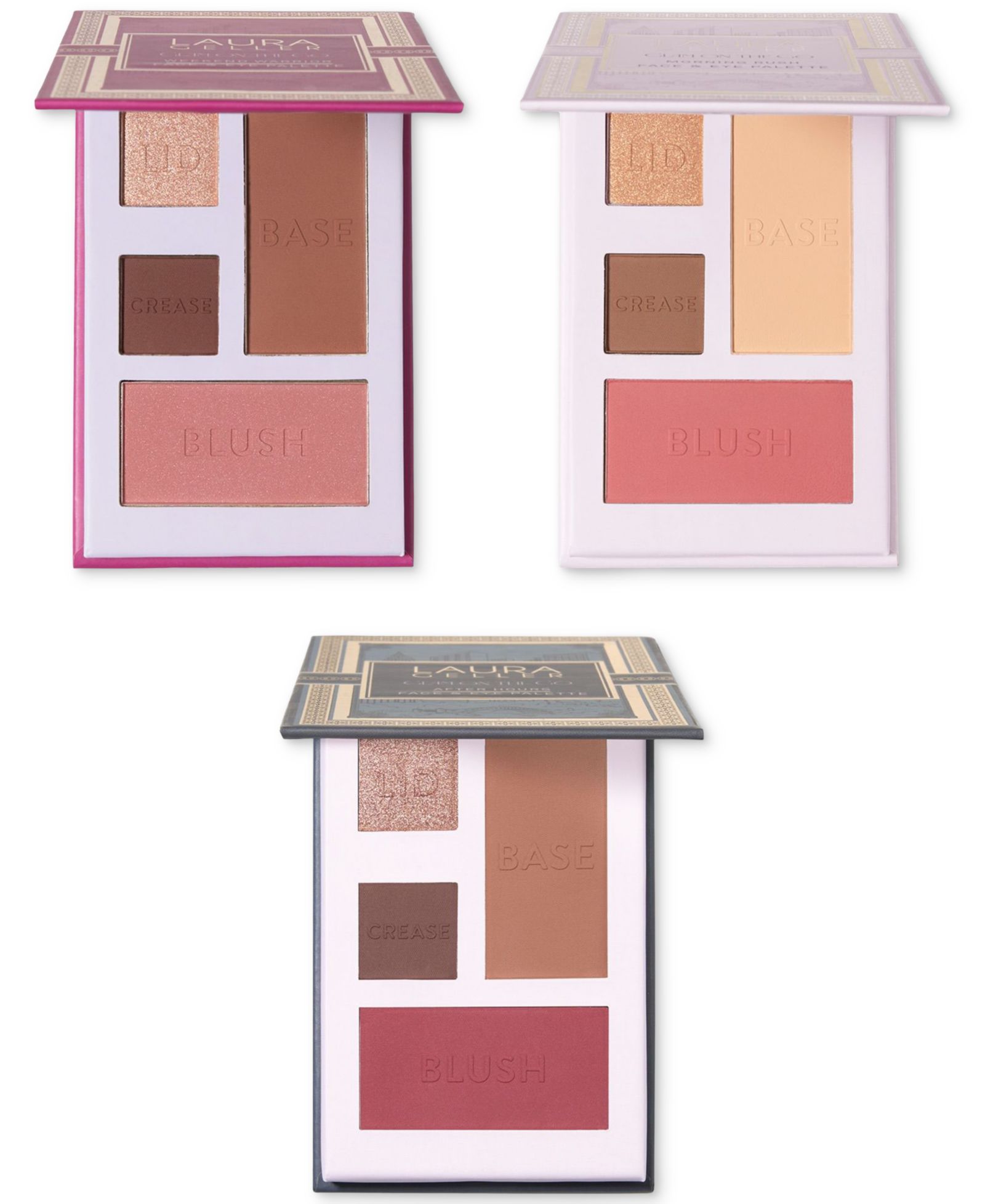 Набор палитр для лица и глаз Laura Geller Beauty Glam On The Go, 3 шт.