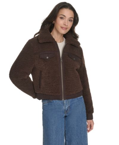 Женская куртка Levi's Sherpa на молнии