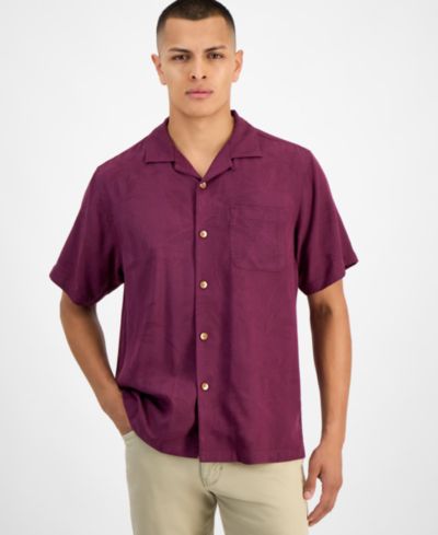 Мужская рубашка Tommy Bahama Coastal La Mer Short-Sleeve Island Floral Jacquard
