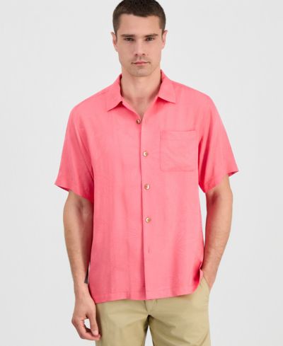 Мужская рубашка Tommy Bahama Coastal La Mer Short-Sleeve Island Floral Jacquard