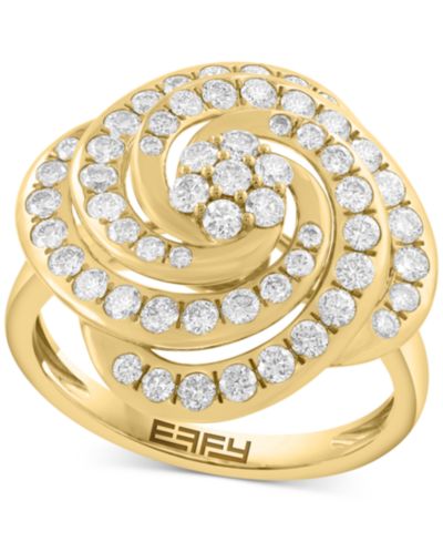 EFFY Collection Diamond Ring в 14k Yellow Gold кольцо с бриллиантами