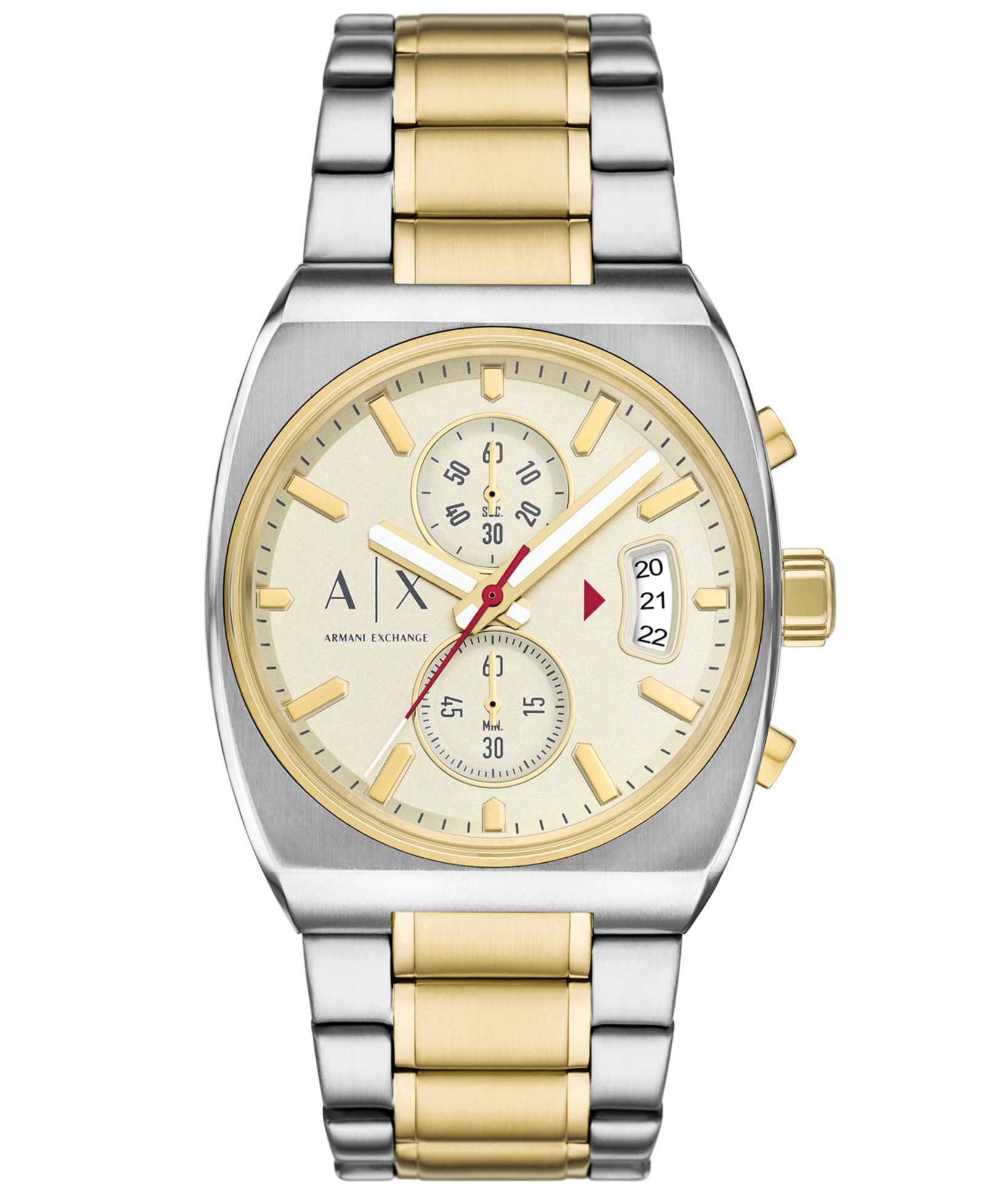Часы A|X Armani Exchange Men's Quartz Chronograph 2-Tone Stainless Steel, 40mm