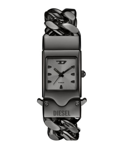 Diesel мужские кварцевые часы Closer Three-Hand Gunmetal Stainless Steel, 22mm